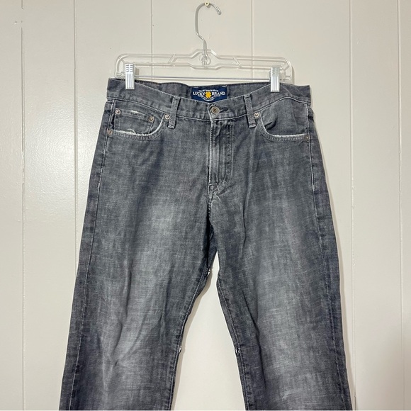 Lucky Brand 361 Vintage Straight Jeans Men’s  Gray  Size 31x32 Distressed - Picture 3 of 15